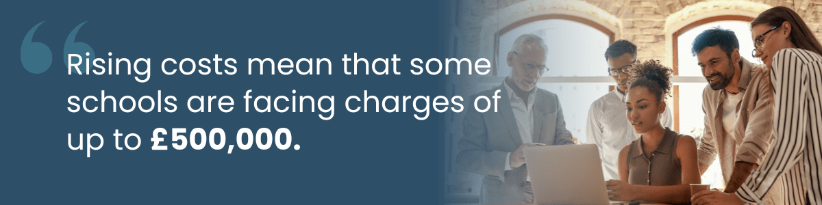 Lightyear automated accounts payable for education blog image 1. Rising costs mean that some schools are facing charges of up to £500,000